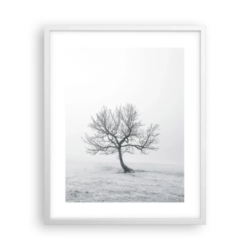 Plakat w białej ramie - Przeciw nicości - 40x50 cm