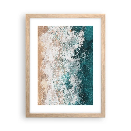 Plakat w ramie jasny dąb - Morskie opowieści - 30x40 cm