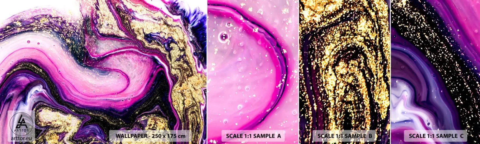 Fototapeta Próbka Samoprzylepna Deluxe Sticker - Chwila za kulisami - Abstrakcja, Sztuka, Nowoczesny Wzór - 100x30 cm