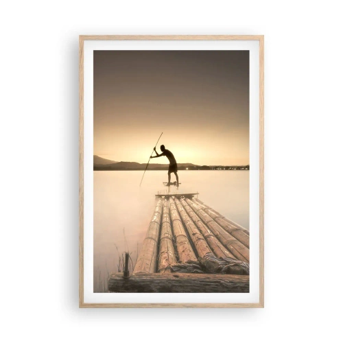 Plakat w ramie jasny dąb - Przed spoczynkiem - 61x91 cm
