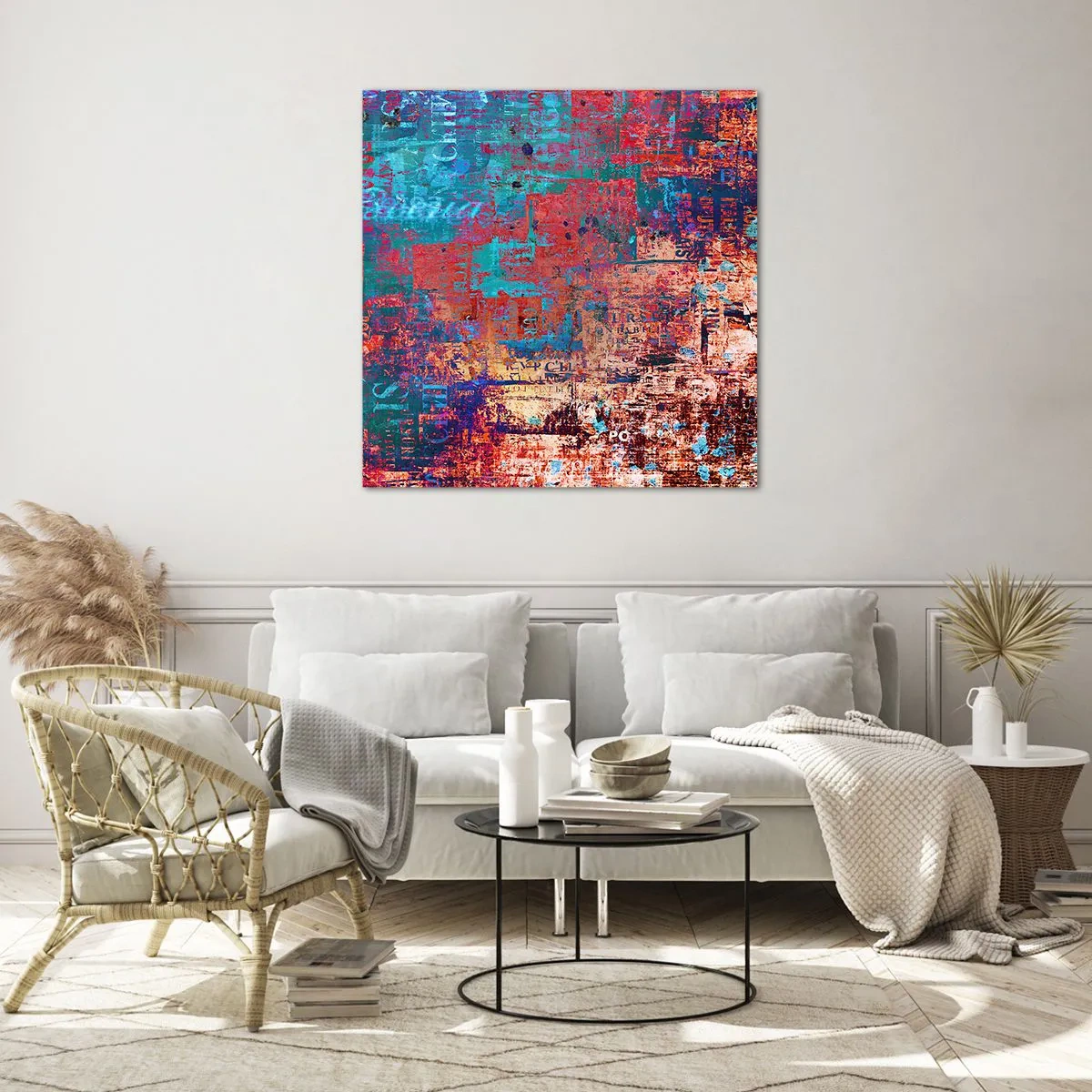 Obraz na szkle - Pamięć i niepamięć - 70x70 cm