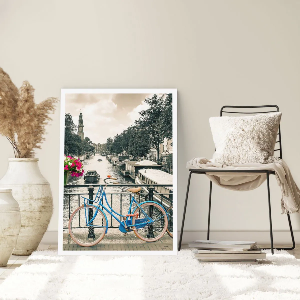 Plakat - Kolory amsterdamskiej ulicy - 30x40 cm