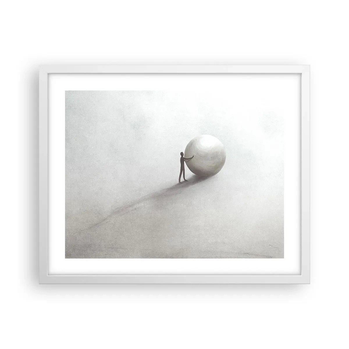 Plakat w białej ramie - Gra życia - 50x40 cm