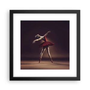 Plakat w czarnej ramie - Prima ballerina - 30x30 cm