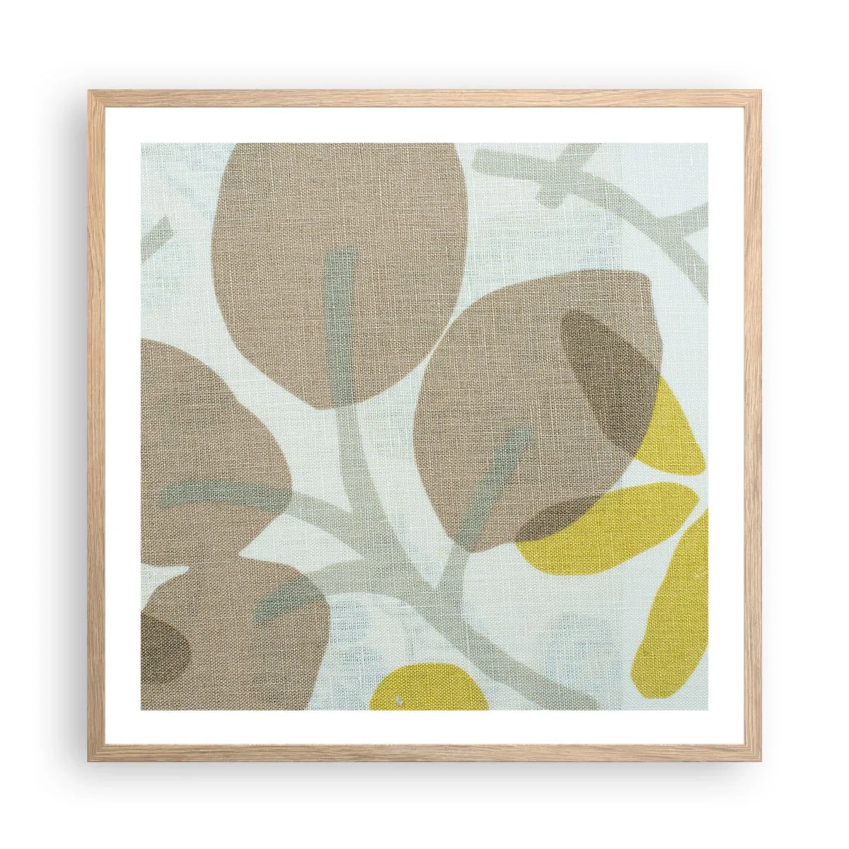 Plakat w ramie jasny dąb - Kompozycja w pełnym słońcu - 60x60 cm