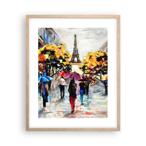 Plakat w ramie jasny dąb - Jesienią szczególnie piękny - 40x50 cm
