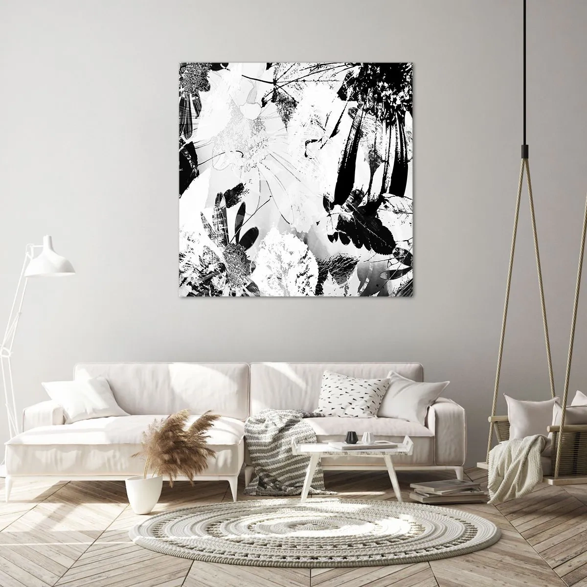 Obraz na płótnie - Jesień w negatywie - 50x50 cm