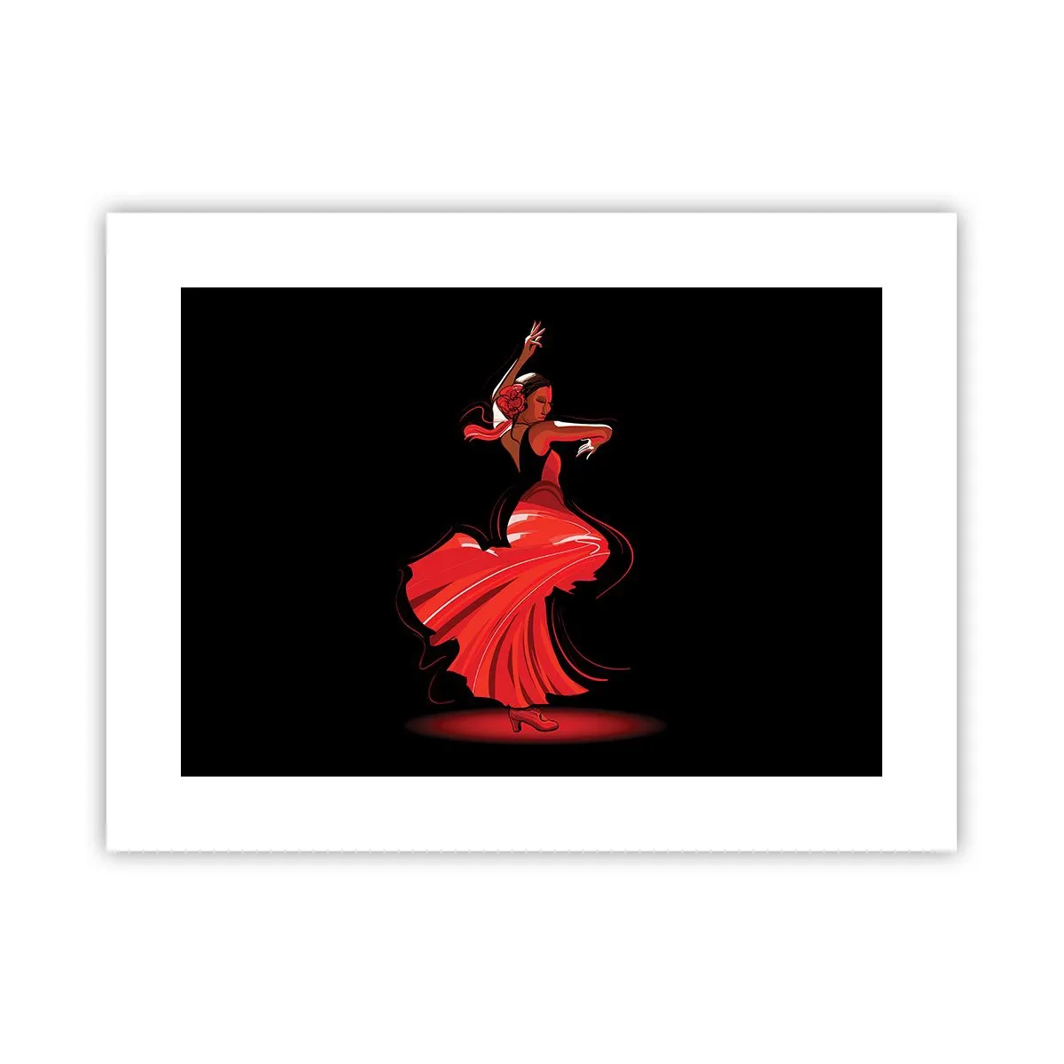Plakat - Ognisty duch flamenco - 40x30 cm