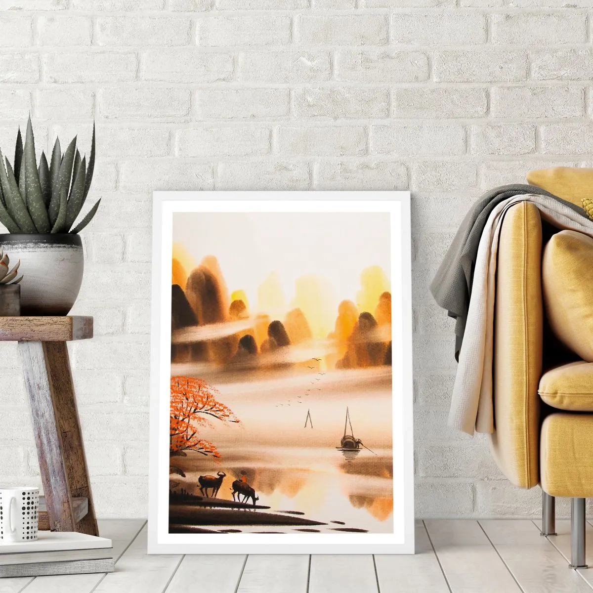 Plakat w białej ramie - Dalej niż na Dalekim Wschodzie - 50x70 cm