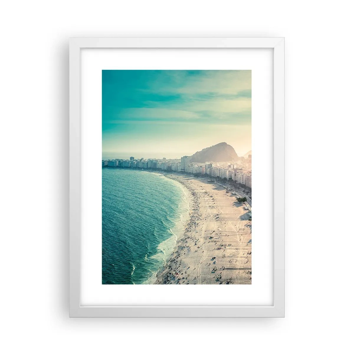 Plakat w białej ramie - Wieczne wakacje w Rio - 30x40 cm