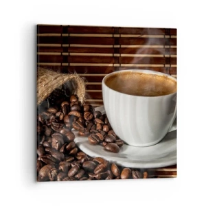 Obraz na płótnie - Czarność węgla, przejrzystość bursztynu - 70x70 cm