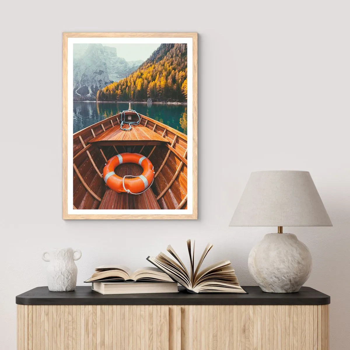 Plakat w ramie jasny dąb - Górska wycieczka - 61x91 cm
