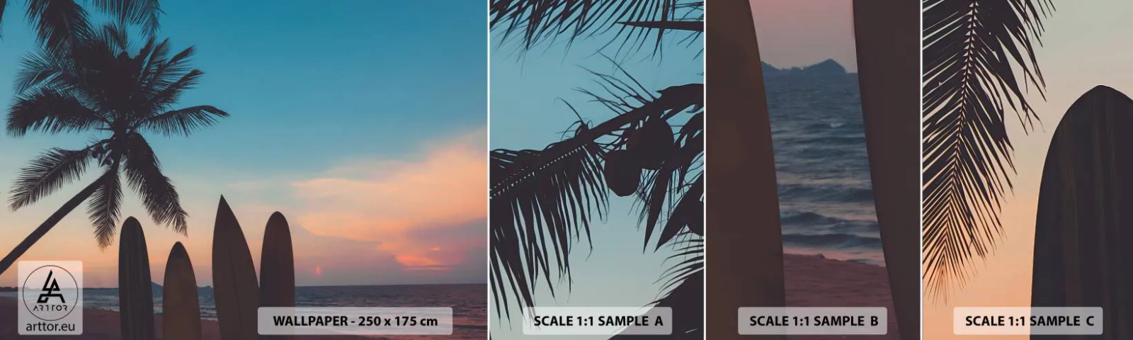 Fototapeta Próbka Samoprzylepna Deluxe Sticker - Jutro też będzie zabawa - Krajobraz, Surfing, Morze - 100x30 cm