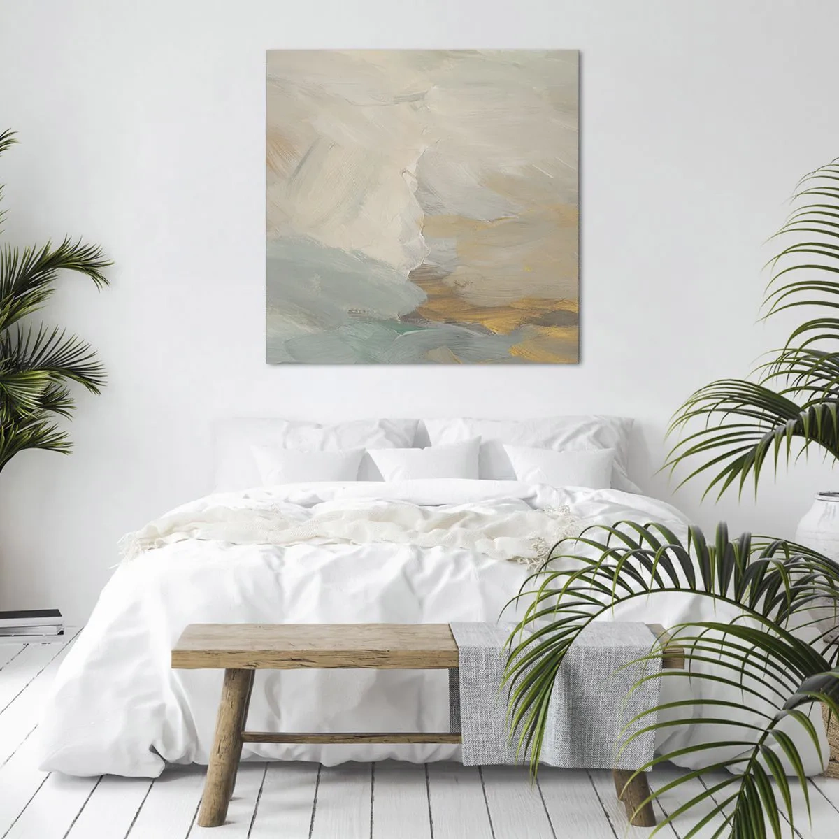 Obraz na płótnie - Abstrakcja – kraina łagodności - 60x60 cm