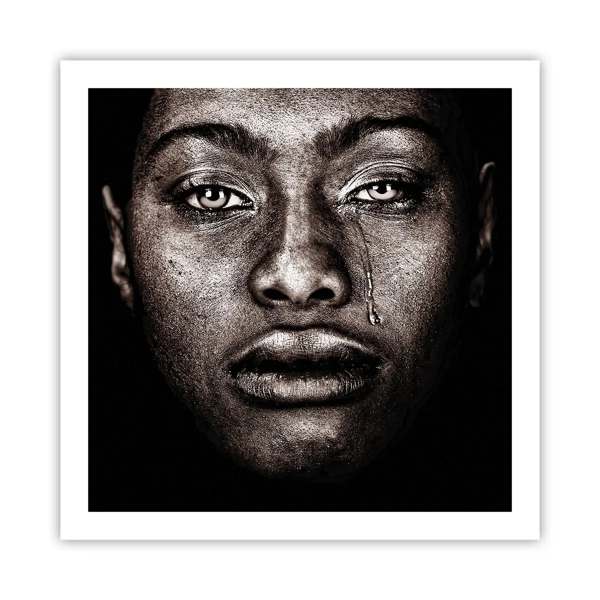 Plakat - Jedna łza - 60x60 cm