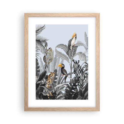 Plakat w ramie jasny dąb - Afrykańska bajka - 30x40 cm