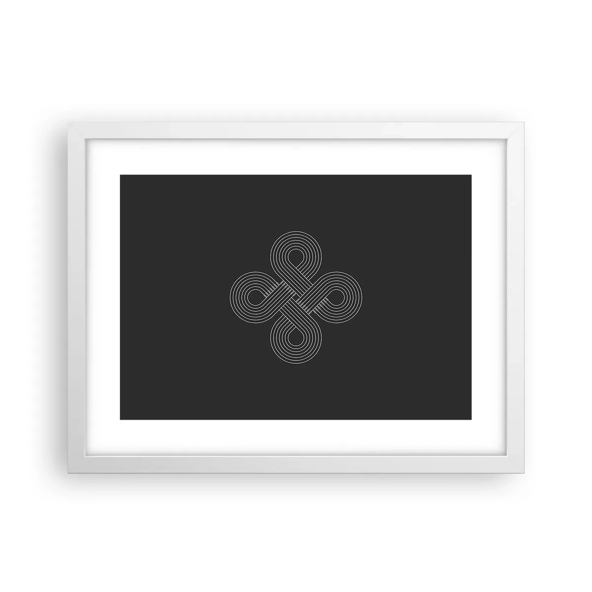 Plakat w białej ramie - W duchu celtyckim - 40x30 cm