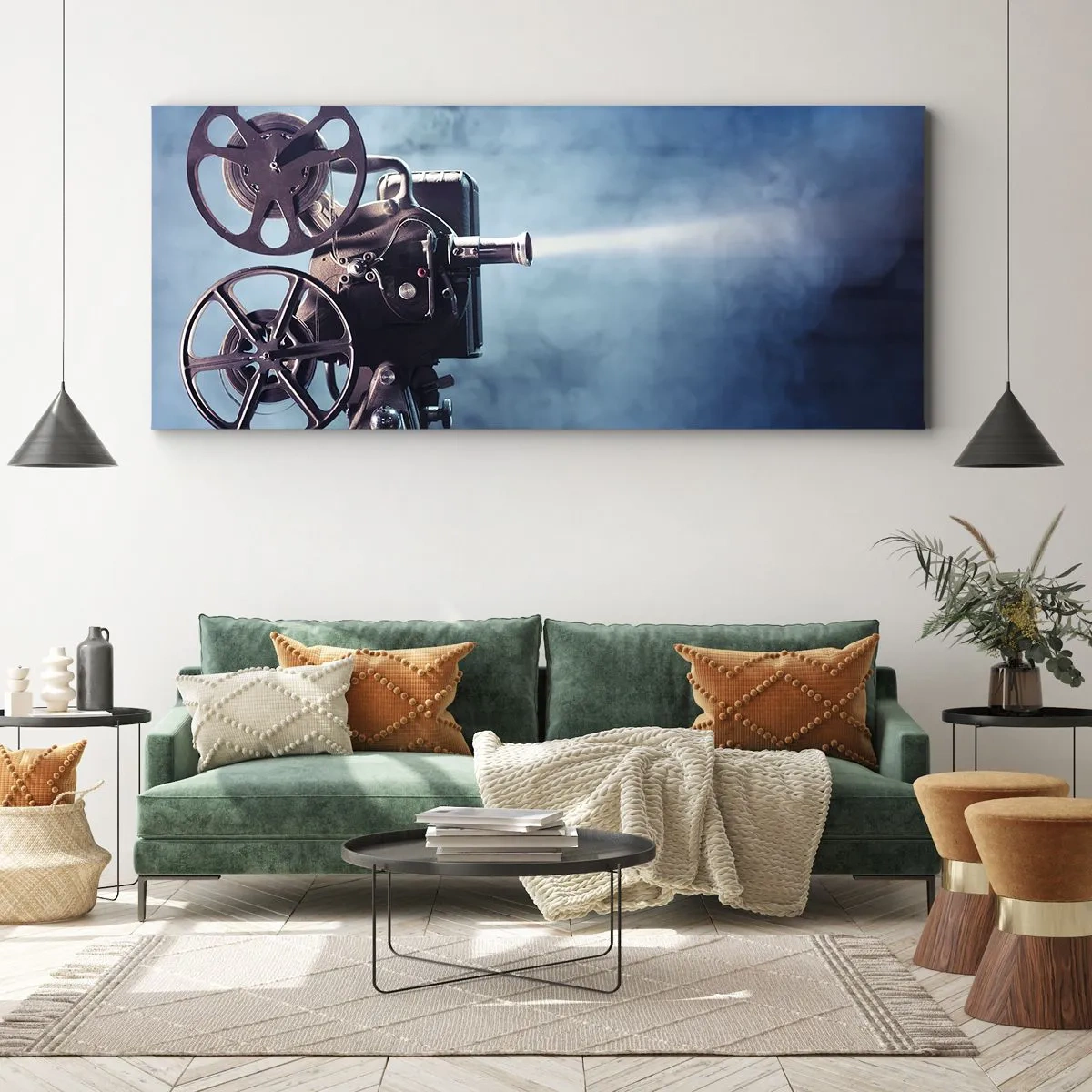 Obraz na płótnie - W starym kinie - 100x40 cm