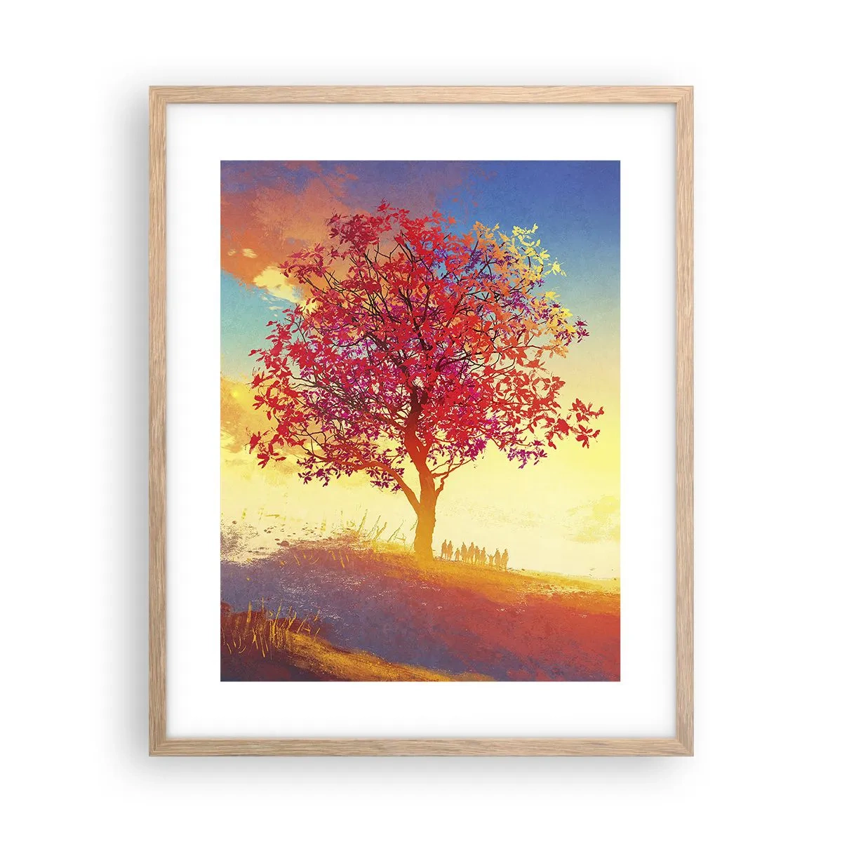 Plakat w ramie jasny dąb - Pielgrzym u celu - 40x50 cm