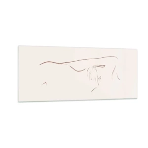 Obraz na szkle - Kształt pragnienia - 100x40 cm
