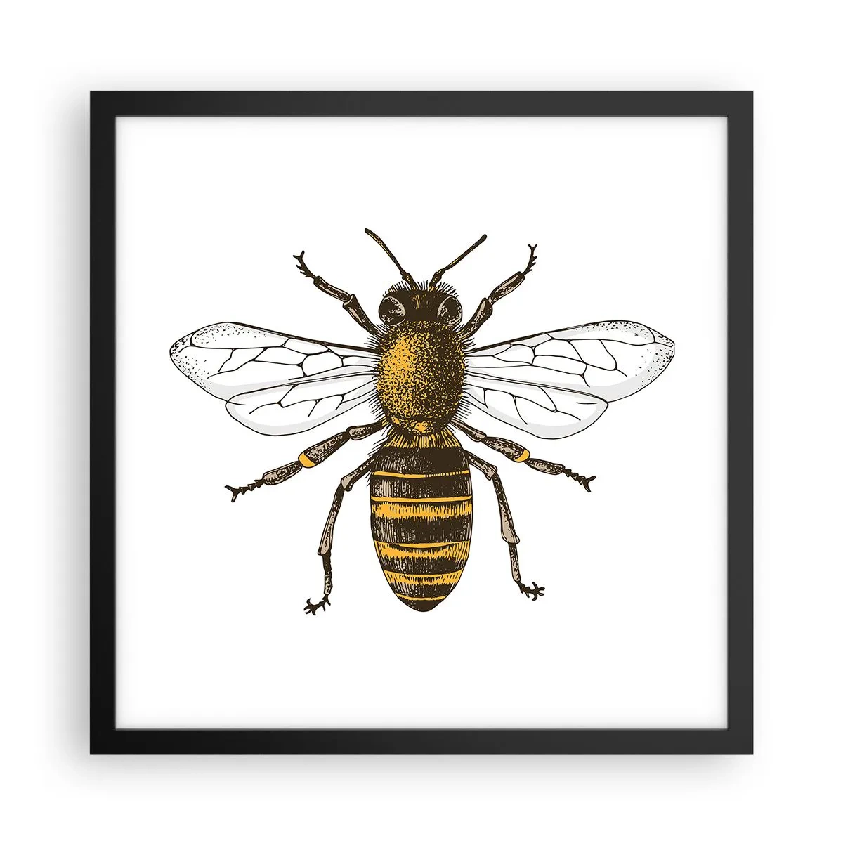 Plakat w czarnej ramie - Piękna i dobra - 40x40 cm