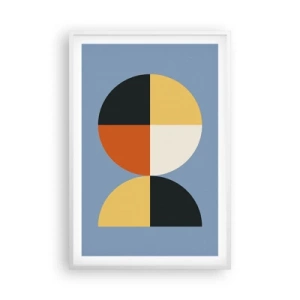 Plakat w białej ramie - Patrz i licz - 61x91 cm