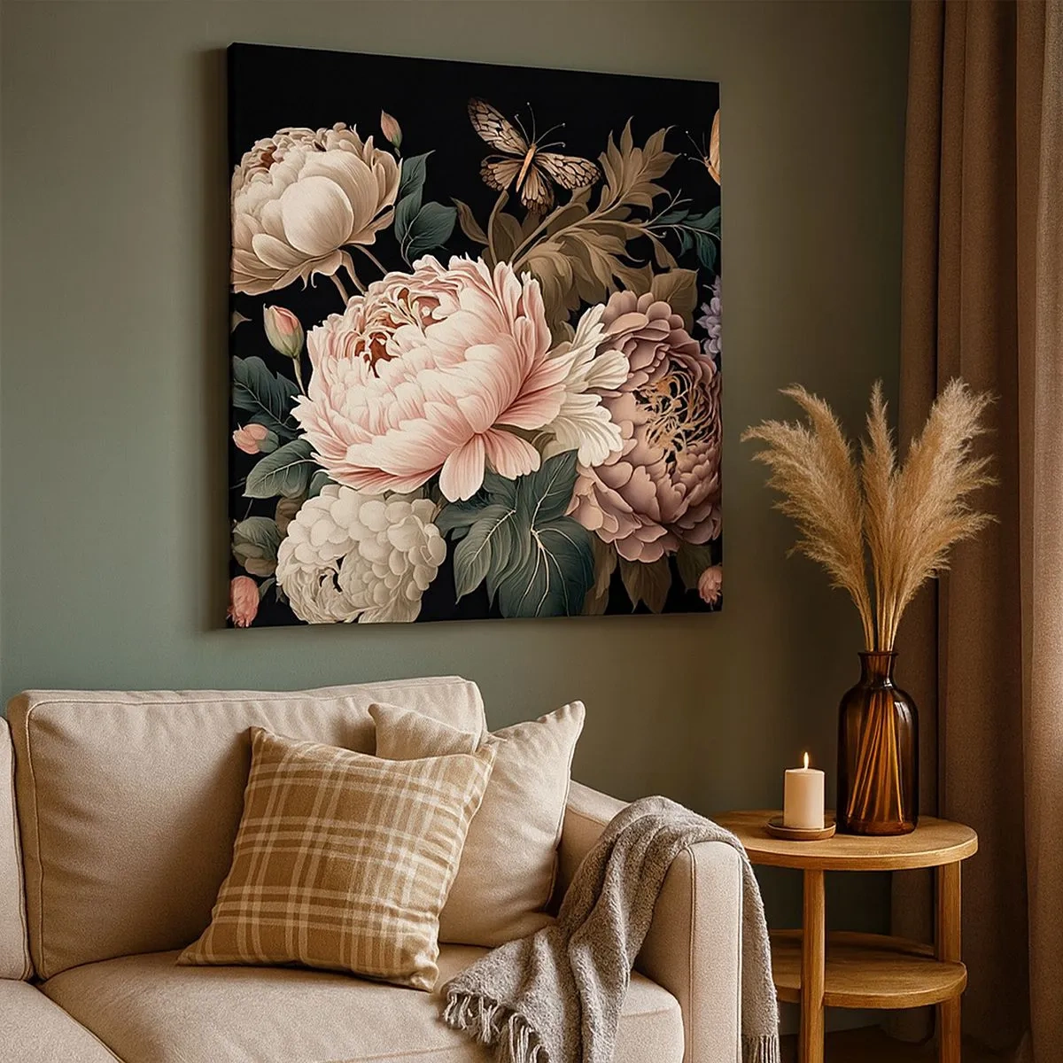 Obraz na płótnie - W barokowym stylu - 30x30 cm