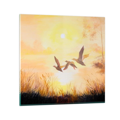 Obraz na szkle - Początek dalekiej podróży - 70x70 cm