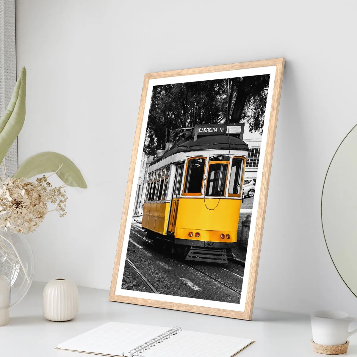 Plakat w ramie jasny dąb - I fado w tle - 61x91 cm