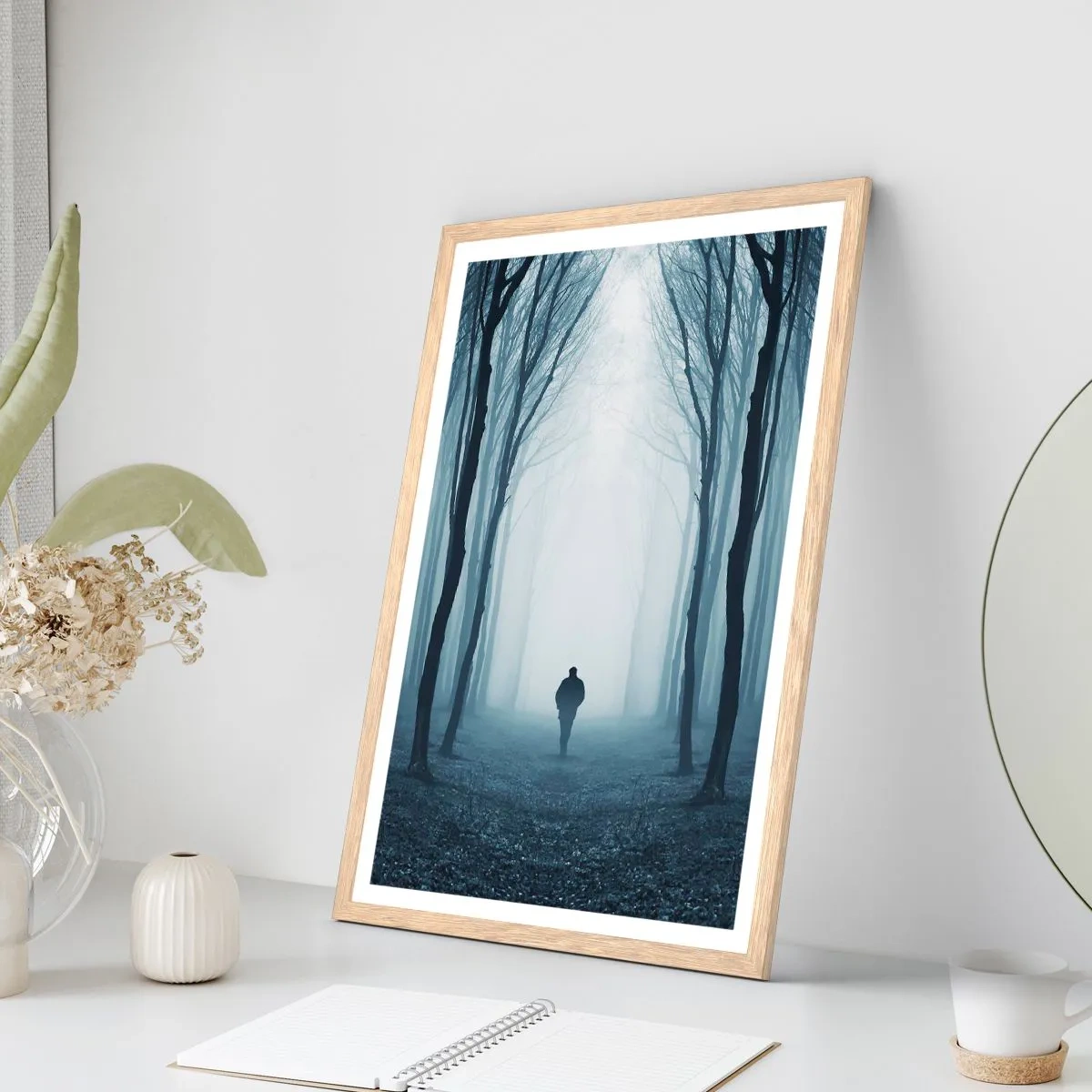 Plakat w ramie jasny dąb - I wszystko proste i jasne - 30x40 cm