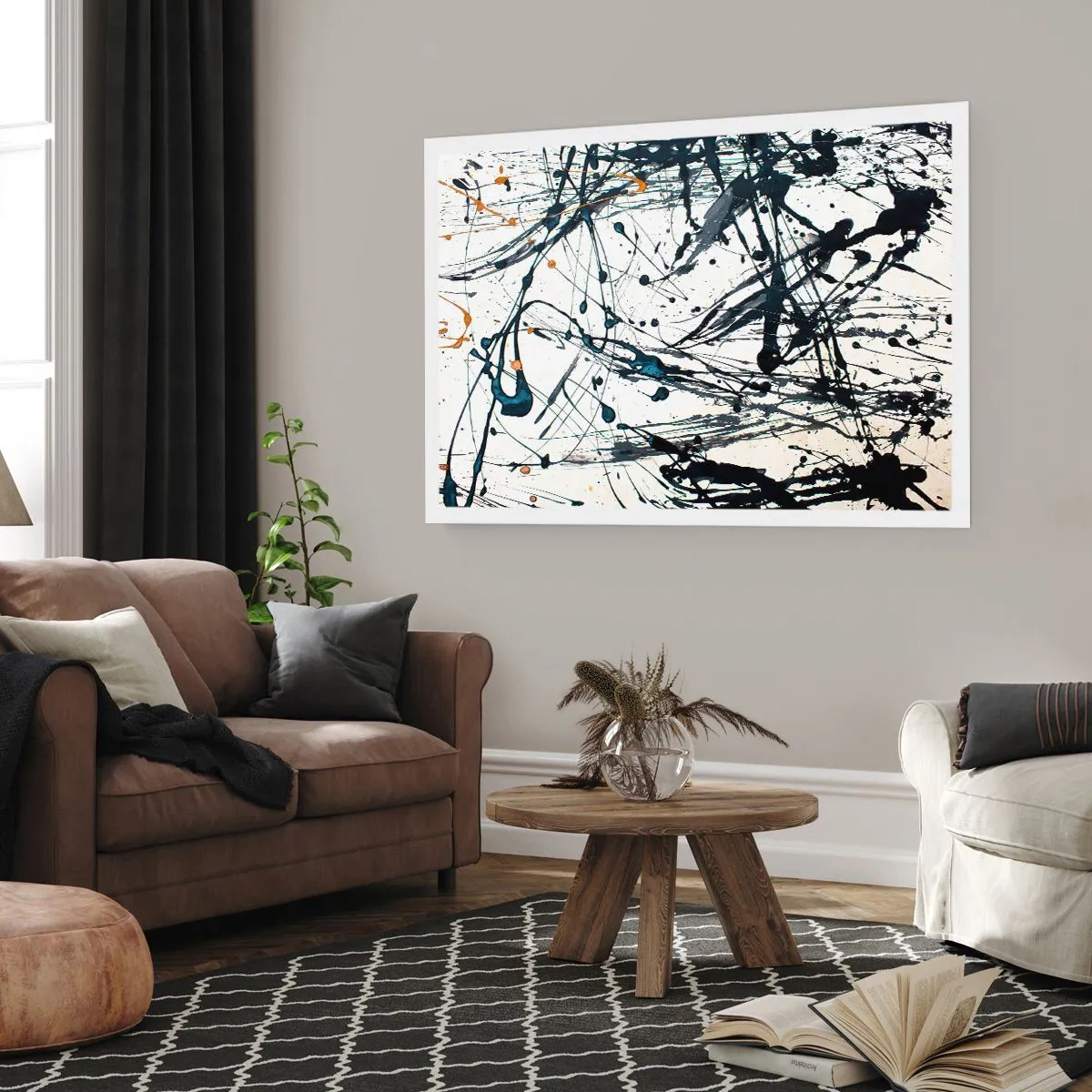 Plakat - Abstrakcja ekspresjonistyczna - 40x30 cm