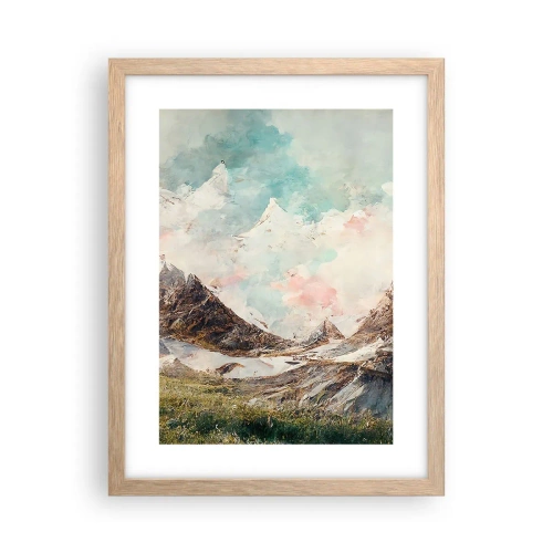 Plakat w ramie jasny dąb - Skalne ostrza - 30x40 cm