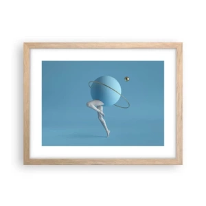 Plakat w ramie jasny dąb - A planety szaleją - 40x30 cm