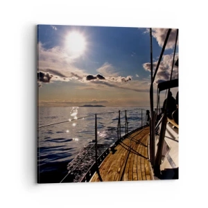 Obraz na płótnie - Pod żaglami w stronę słońca - 70x70 cm