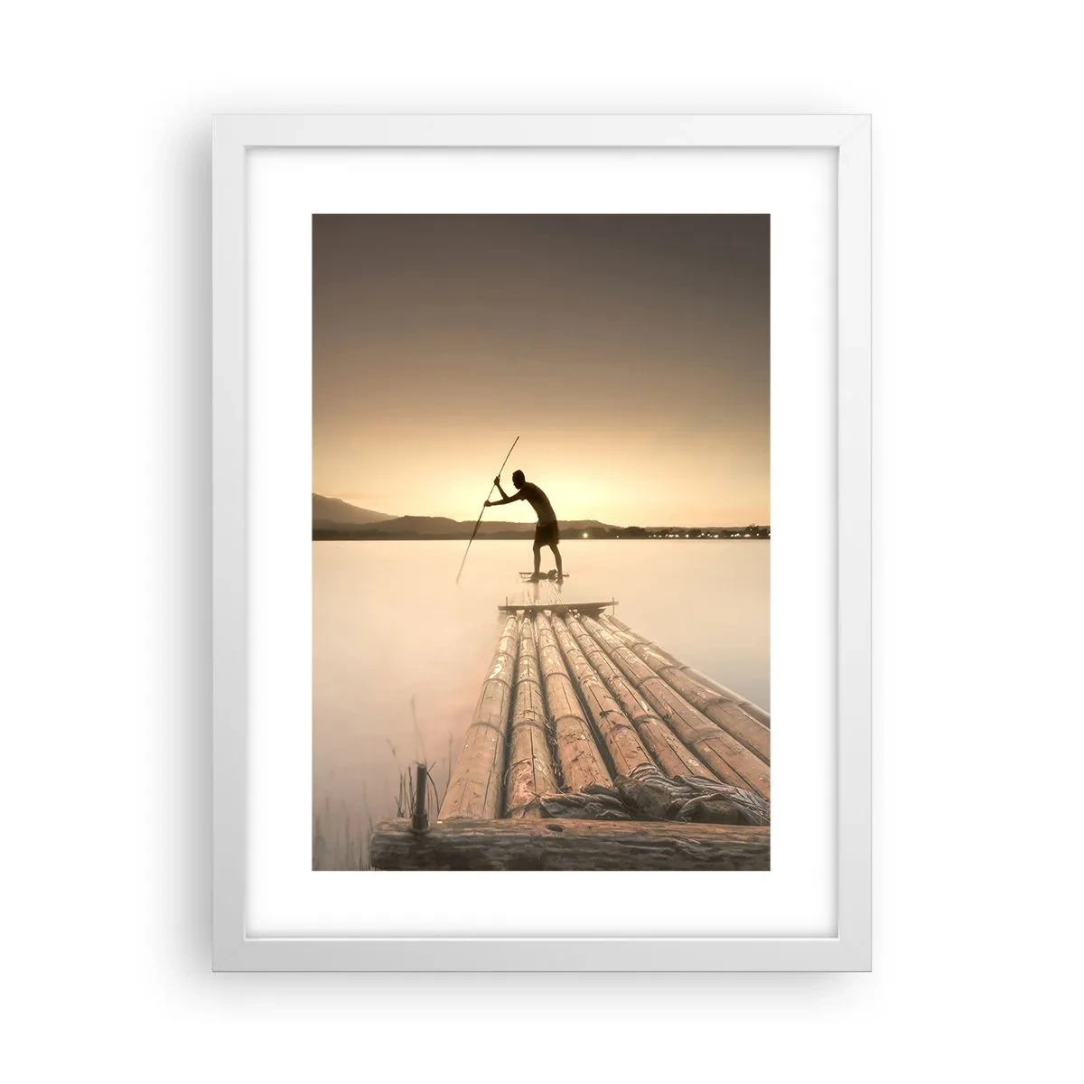 Plakat w białej ramie - Przed spoczynkiem - 30x40 cm