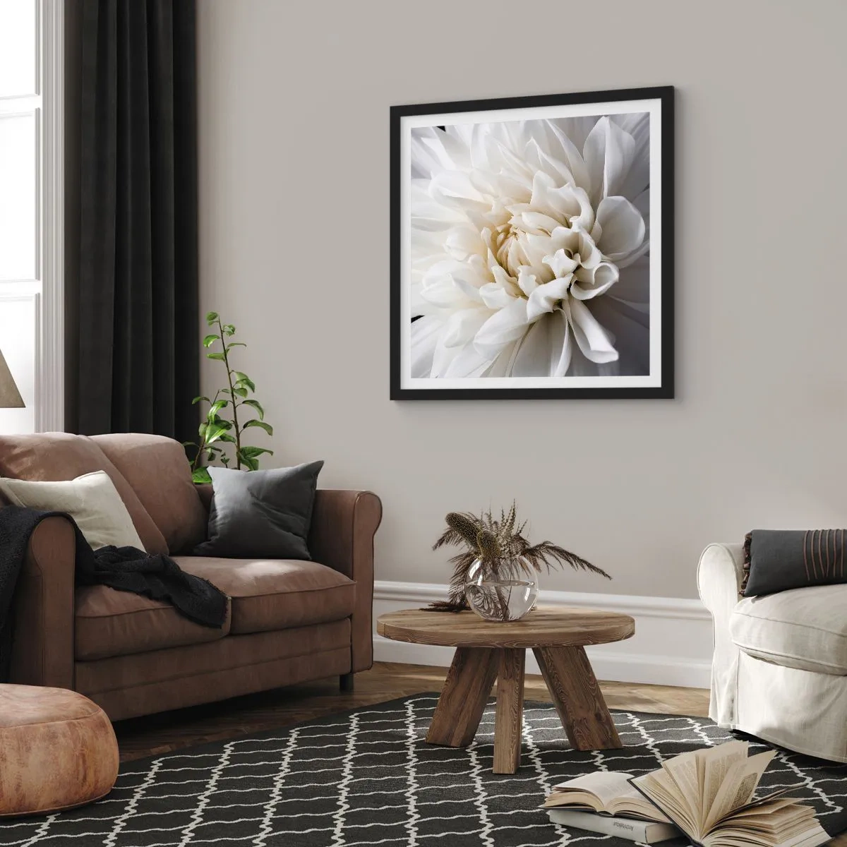 Plakat w czarnej ramie - Poranek Panny Młodej - 60x60 cm