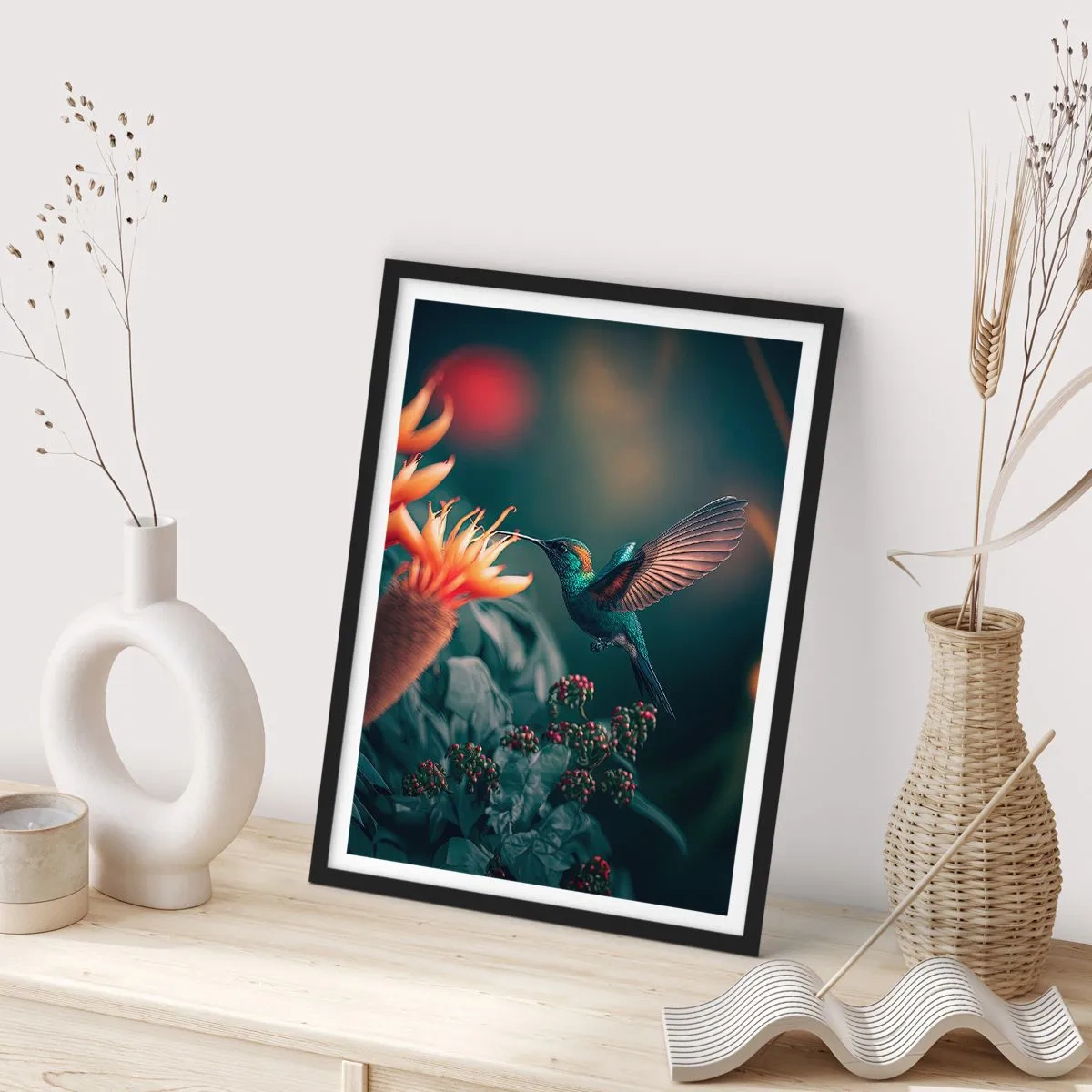 Plakat w czarnej ramie - naprawdę barwne życie - 70x100 cm