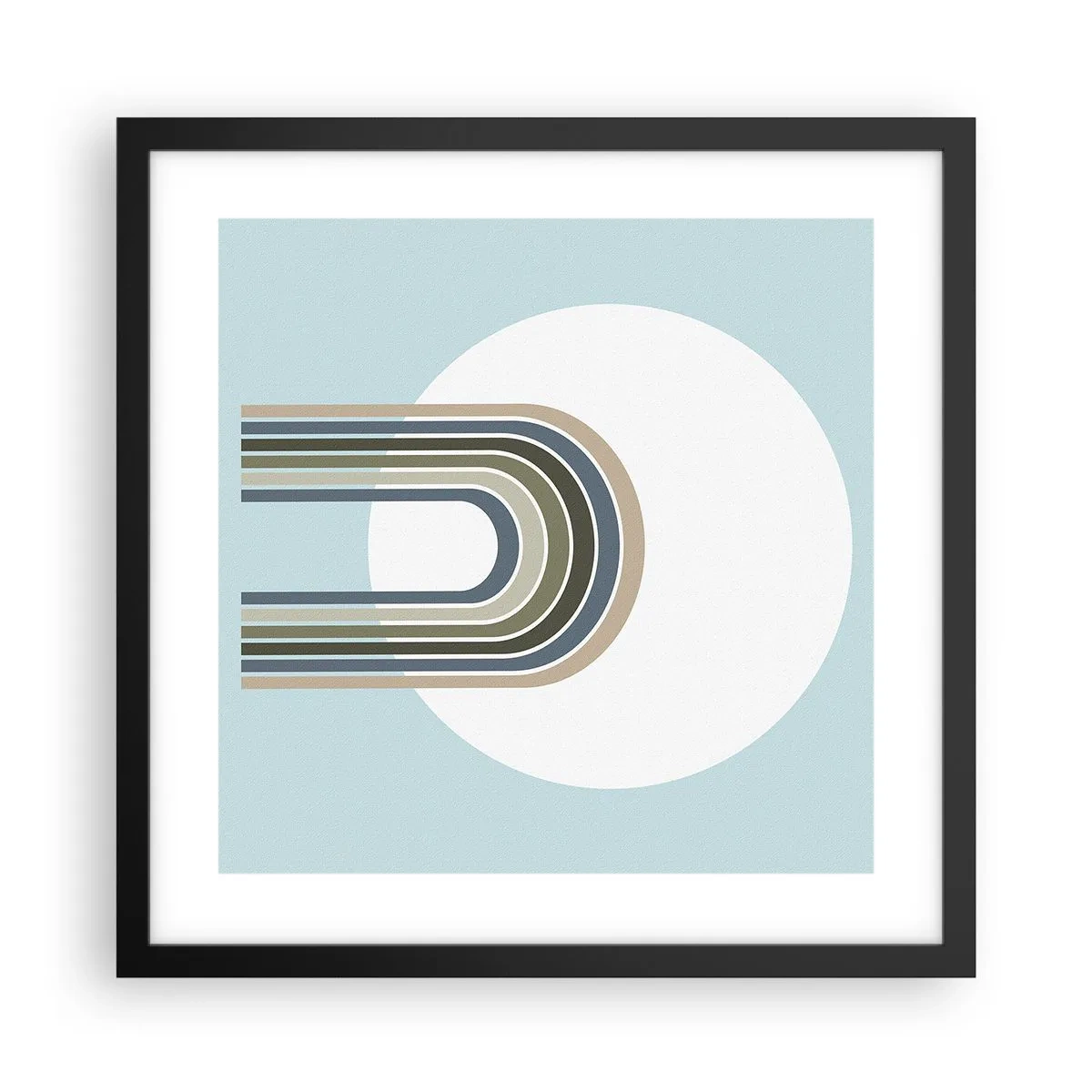 Plakat w czarnej ramie - Nieodparte przyciąganie - 40x40 cm