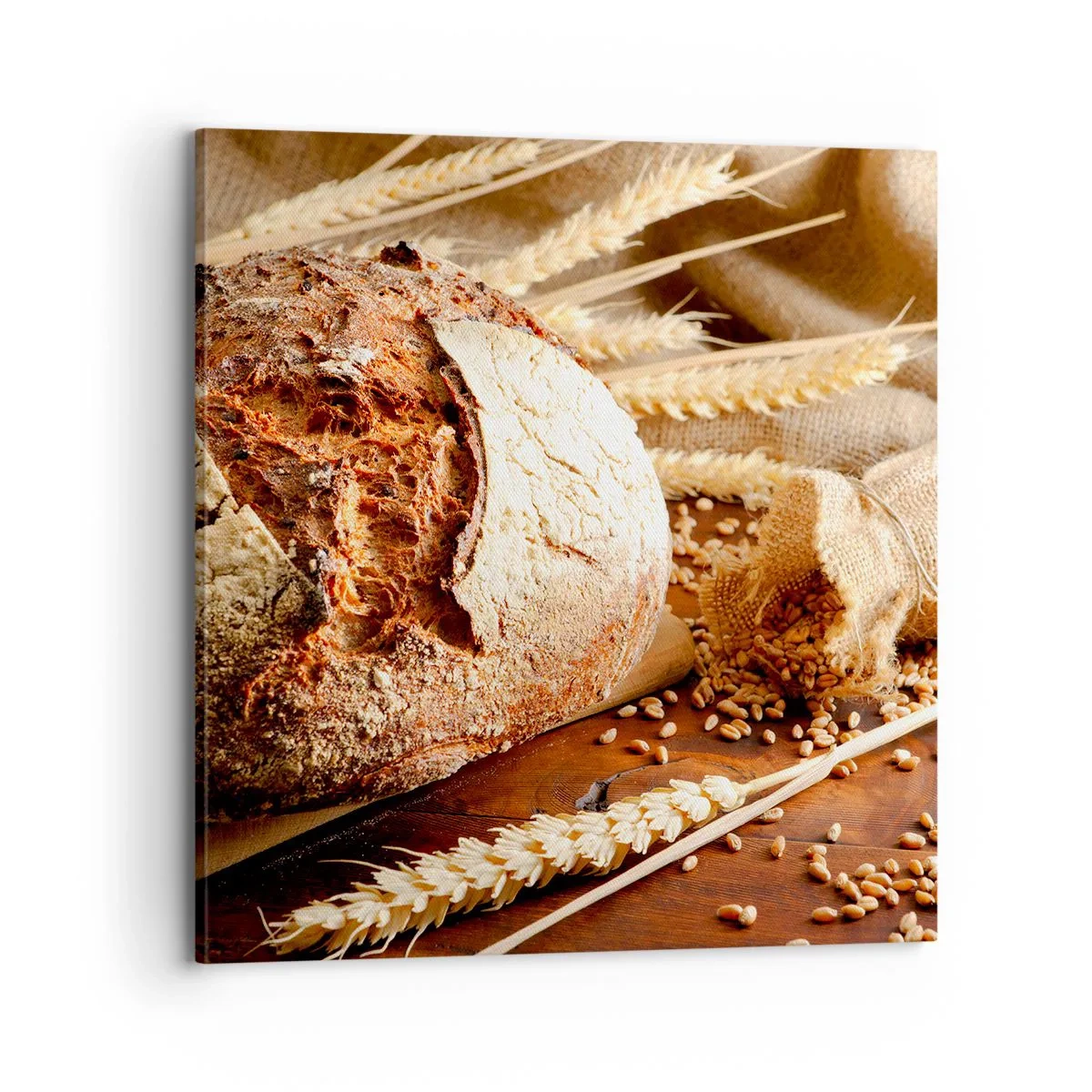 Obraz na płótnie - Apetyczny, wonny, chrupiący - 70x70 cm