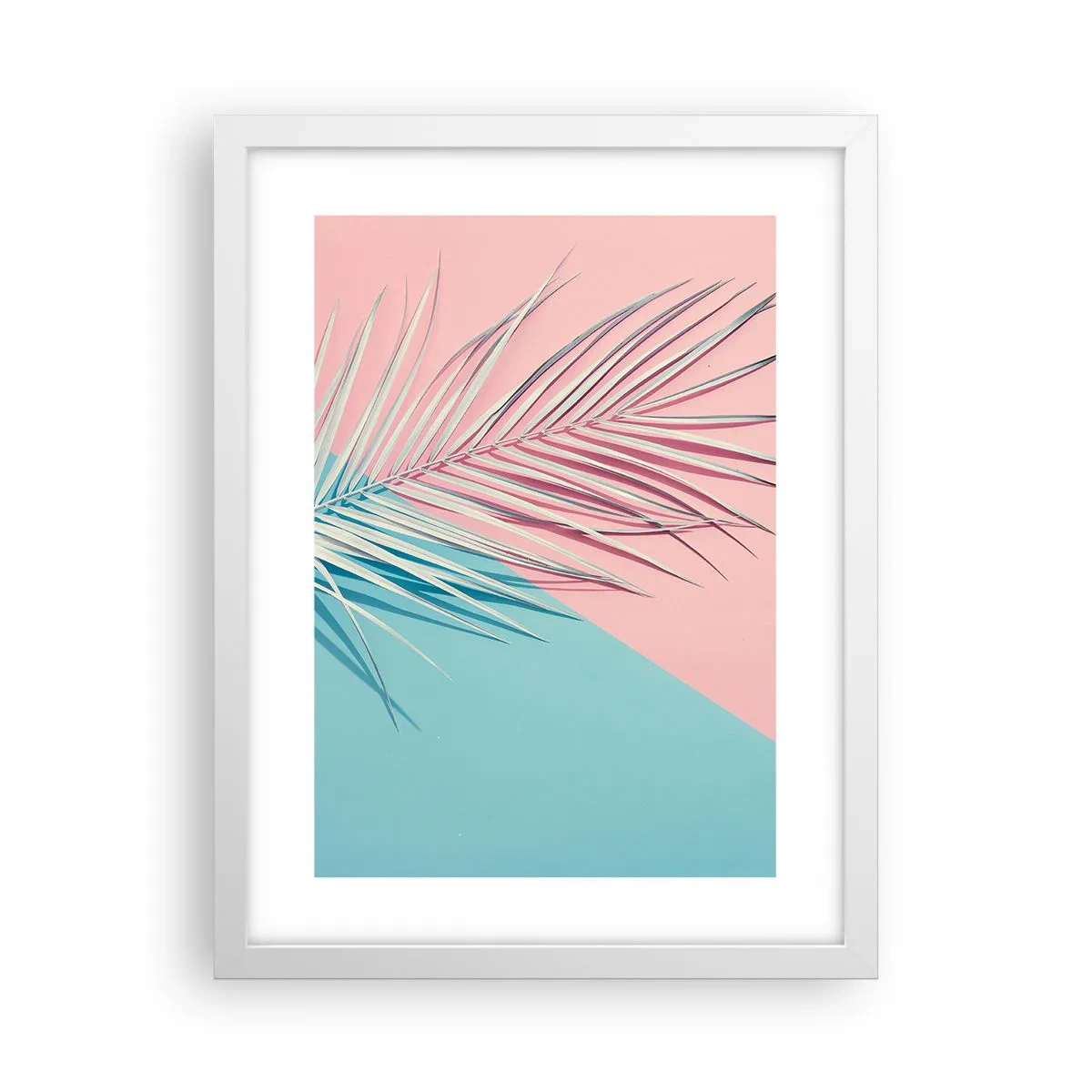Plakat w białej ramie - Tropikalna impresja - 30x40 cm