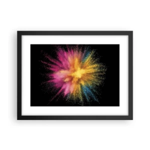 Plakat w czarnej ramie - Narodziny barw  - 40x30 cm