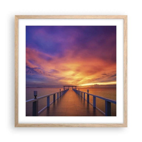 Plakat w ramie jasny dąb - Bez końca - 50x50 cm