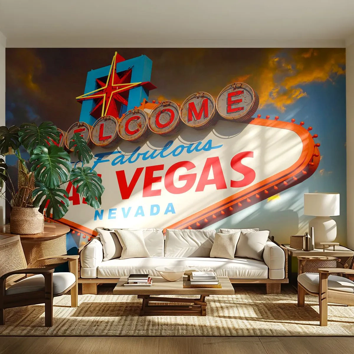 Fototapeta Samoprzylepna Deluxe Sticker - Po uśmiech losu - Podróże, Las Vegas, Miasto - 250x175 cm