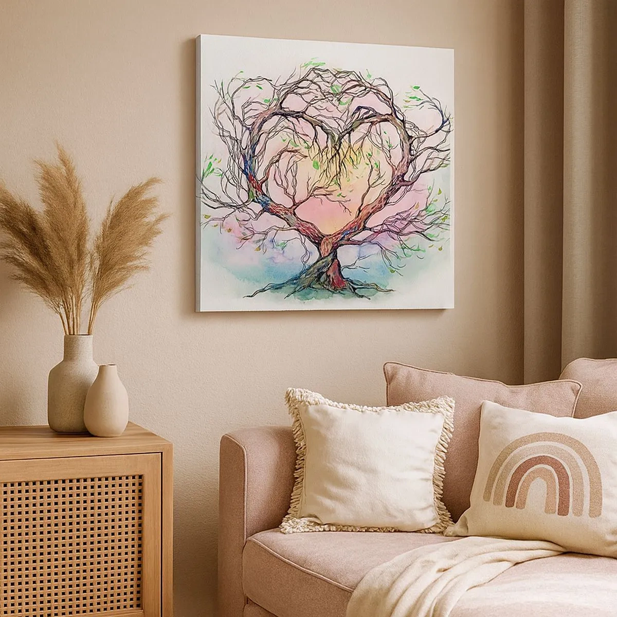 Obraz na płótnie - Razem przeciwko wichurom - 30x30 cm