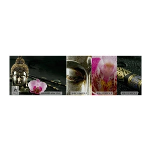 Fototapeta Próbka Premium Sand - Harmonia mądrości i piękna - Budda, Religia, Wiara - 100x30 cm