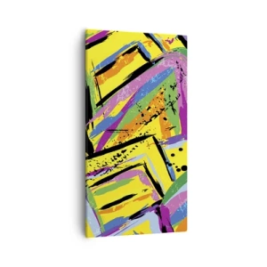 Obraz na płótnie - Aż krzyczy z radości - 55x100 cm