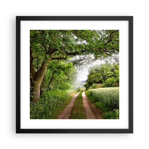 Plakat w czarnej ramie - Et in Arcadia ego - 40x40 cm