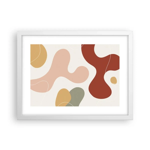 Plakat w białej ramie - Esy czy floresy? - 40x30 cm
