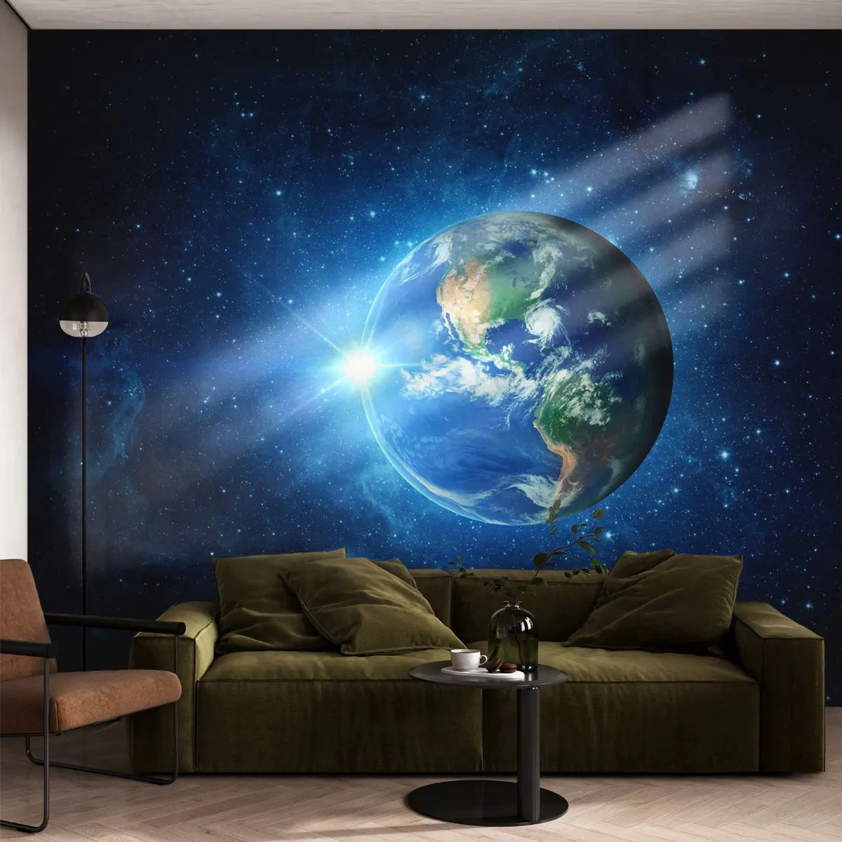 Fototapeta Standard Eco - Jesteśmy w niebie - Kosmos, Planet Ziemia, Kula Ziemska - 450x315 cm