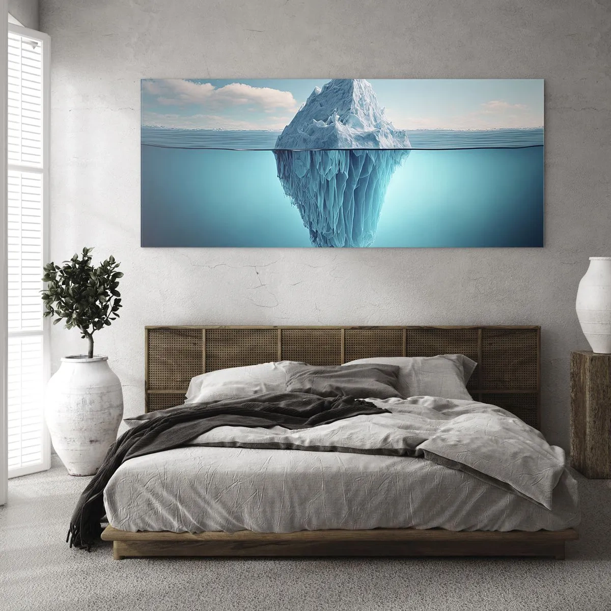 Obraz na szkle - Królowa lodu - 100x40 cm